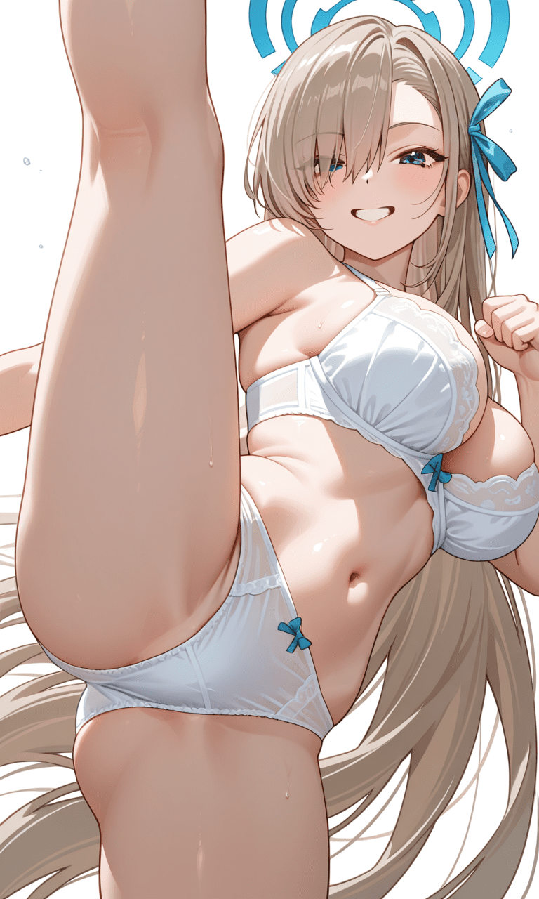 ブルーアーカイブ（ブルアカ）一之瀬アスナ　下着姿　二次元エロ画像