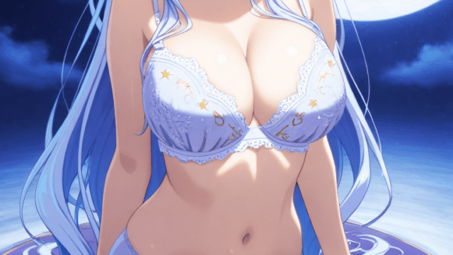 おっぱいの大きい女の子の下着姿　二次元エロ画像Busty/big tits girls lingerie seductive poses - 2D erotic images