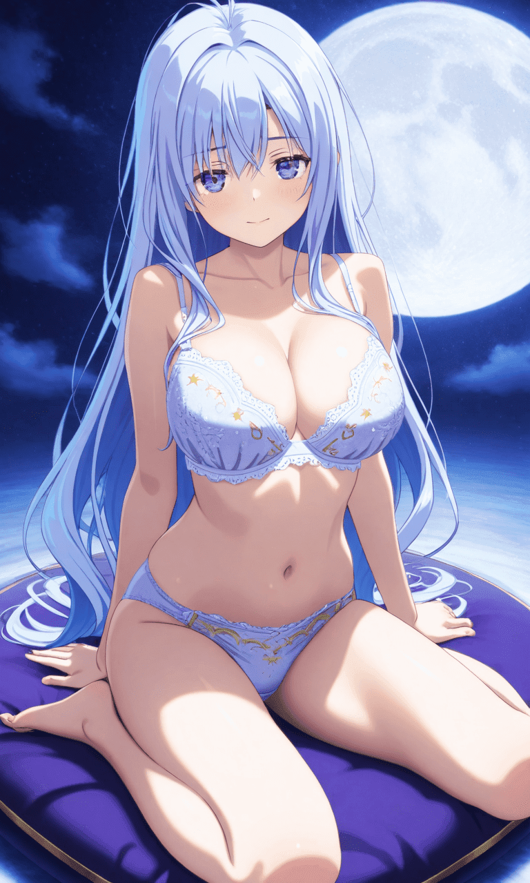 おっぱいの大きい女の子の下着姿　二次元エロ画像Busty/big tits girls lingerie seductive poses - 2D erotic images