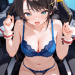 大空スバル　機械拘束×触手拘束×下着姿　二次元エロ画像Subaru Oozora machine & tentacle restraint in lingerie - Hololive 2D erotic images